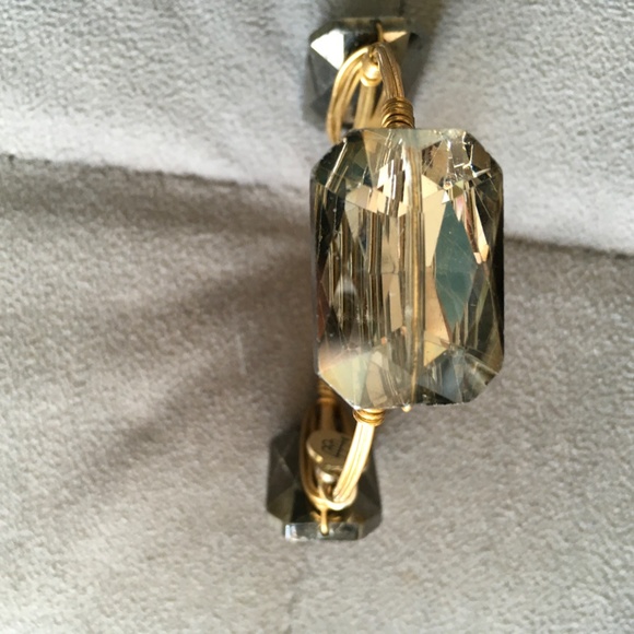 Bourbon & Bowties Smokey Topaz Stone Bangle - Picture 3 of 3